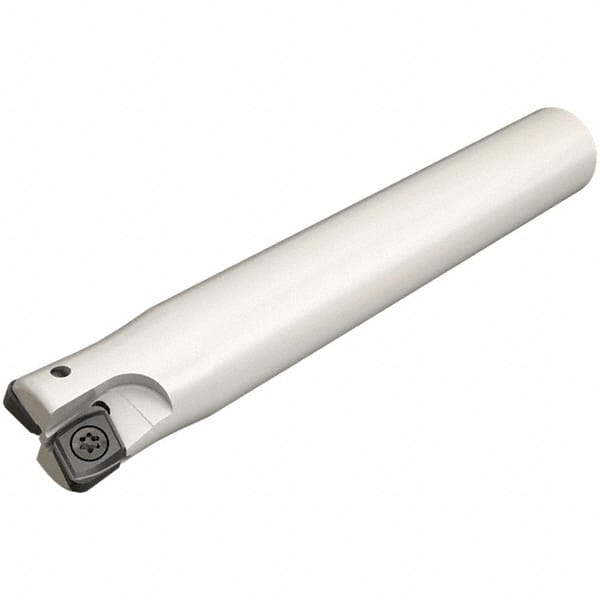 Iscar - 25mm Cutting Diam, 24mm Shank Diam, 5mm Max Depth of Cut, Straight Shank Indexable Copy End Mill - 4 Inserts, CNHT 07 Insert, E93CN Toolholder - Exact Tooling