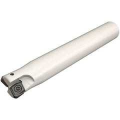 Iscar - 16mm Cutting Diam, 15mm Shank Diam, 5mm Max Depth of Cut, Straight Shank Indexable Copy End Mill - 2 Inserts, CNHT 07 Insert, E93CN Toolholder - Exact Tooling