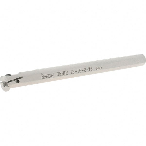 Iscar - 15mm Min Bore Diam, 150mm OAL, 12mm Shank Diam, GEHI Indexable Boring Bar - 6mm Max Bore Depth, GEPI Insert, Clamp Holding Method - Exact Tooling
