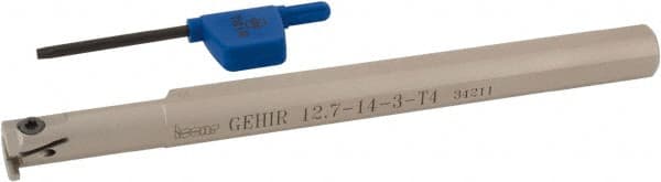 Iscar - GEHI, Right Hand, 0.095 to 1/8" Groove Width, Indexable Grooving Tool Holder - GEMI.., GEPI.. Insert Compatibility, 6" OAL, Through Coolant - Exact Tooling