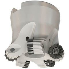 Iscar - 40mm Cut Diam, 6mm Max Depth, 16mm Arbor Hole, 4 Inserts, RC.. Insert Style, Indexable Copy Face Mill - FRW Cutter Style, 40mm High, Through Coolant, Series MillShred - Exact Tooling