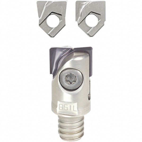 Iscar - 20mm Cut Diam, 35mm OAL, Indexable Square Shoulder End Mill - H.. QF Inserts, T12 Modular Connection, Series BallPlus, Multimaster - Exact Tooling