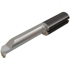Iscar - 6mm Min Bore Diam, 30mm Max Bore Depth, 6mm Shank Diam, Profile Boring Bar - 0.006" Corner Radius, Right Hand Cut, Solid Carbide, TiAlN/TiN Finish - Exact Tooling