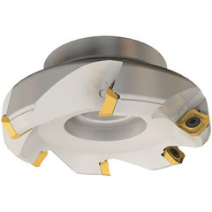 Iscar - 75mm Cut Diam, 22mm Arbor Hole, 6.5mm Max Depth of Cut, 45° Indexable Chamfer & Angle Face Mill - 5 Inserts, SE.. Insert, Right Hand Cut, 5 Flutes, Series IscarMill - Exact Tooling