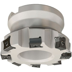 Iscar - 50mm Cut Diam, 22mm Arbor Hole, 3mm Max Depth of Cut, 86° Indexable Chamfer & Angle Face Mill - 6 Inserts, LN.. 1106 Insert, Right Hand Cut, 6 Flutes, Series TangMill - Exact Tooling