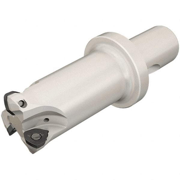 Iscar - 32mm Cut Diam, 0.059" Max Depth, CF4 Modular Connection Indexable High-Feed End Mill - Screw Holding Method, FF WOMT/WOCT, FF WOMW Insert, FF EW-CF Toolholder, Through Coolant - Exact Tooling