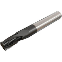 Iscar - G1/4-19 BSP, 0.3937" Cutting Diam, 4 Flute, Solid Carbide Helical Flute Thread Mill - Internal/External Thread, 16.7mm LOC, 73mm OAL, 10mm Shank Diam - Exact Tooling