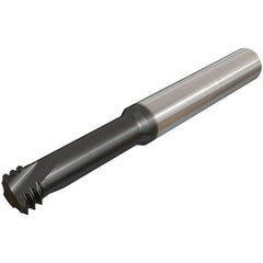 Iscar - 5/16-18 UNC, 0.2362" Cutting Diam, 3 Flute, Solid Carbide Helical Flute Thread Mill - Internal Thread, 23mm LOC, 58mm OAL, 6mm Shank Diam - Exact Tooling