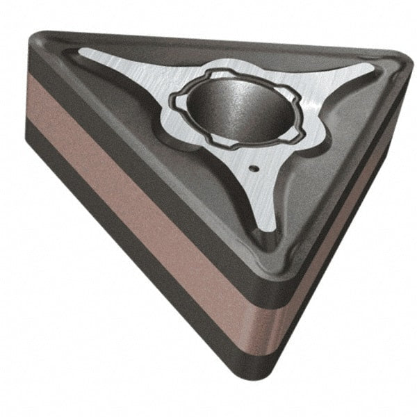 Iscar - TNMG433 M3M Grade IC6025 Carbide Turning Insert - TiCN/Al2O3/TiN Finish, 60° Triangle, 1/2" Inscr Circle, 3/16" Thick, 3/64" Corner Radius - Exact Tooling