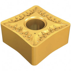 Iscar - QNMG332 GN Grade IC8150 Carbide Turning Insert - TiCN/Al2O3 Finish, 80° Square, 3/8" Inscr Circle, 3/16" Thick, 1/32" Corner Radius - Exact Tooling