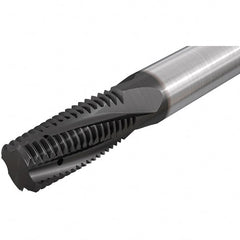 Iscar - 3/8-16 UNC, 0.2638" Cutting Diam, 3 Flute, Solid Carbide Helical Flute Thread Mill - Internal Thread, 16.7mm LOC, 64mm OAL, 8mm Shank Diam - Exact Tooling