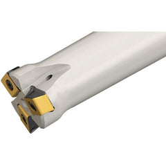 Iscar - 40mm Cut Diam, 3mm Max Depth of Cut, 32mm Shank Diam,Indexable Plunge End Mill - Straight Shank, HTP LNHT 1006 Insert Style, HTP-LN10 Toolholder Style, Through Coolant, Series TangPlunge - Exact Tooling