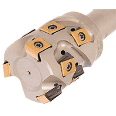 Iscar - 50mm Cut Diam, 59mm Max Depth of Cut, 73mm OAL, Indexable Square Shoulder End Mill - T490 LN.T 1306 Inserts, CF4 Modular Connection, 90° Lead Angle, Through Coolant, Series Helitang - Exact Tooling