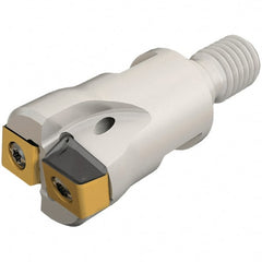 Iscar - 25mm Cut Diam, 3mm Max Depth of Cut, Indexable Plunge End Mill - M12 Modular Connection, HTP LNHT 1006 Insert Style, HTP-M-LN10 Toolholder Style, Through Coolant, Series FlexFit, TangPlunge - Exact Tooling