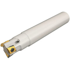 Iscar - 8mm Cut Diam, 5mm Max Depth of Cut, 8mm Shank Diam, 60mm OAL, Indexable Square Shoulder End Mill - T290 LN.T 0502 Inserts, Cylindrical Shank, 90° Lead Angle, Through Coolant, Series SumoMill - Exact Tooling