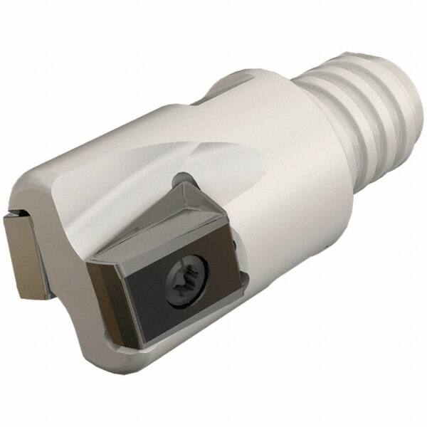 Iscar - 20mm Cut Diam, 8mm Max Depth of Cut, 21.5mm OAL, Indexable Square Shoulder End Mill - T490 LN.T 0804 Inserts, T12 Modular Connection, 90° Lead Angle, Through Coolant, Series Helitang, Multimaster - Exact Tooling