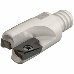 Iscar - 16mm Cut Diam, 10mm Max Depth of Cut, 23mm OAL, Indexable Square Shoulder End Mill - HM90 AP.. 1003.. Inserts, T10 Modular Connection, 90° Lead Angle, Series Heli2000, Multimaster - Exact Tooling