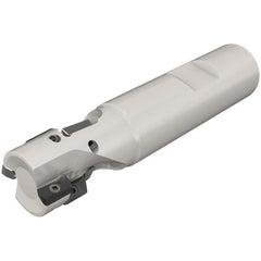 Iscar - 1-1/4" Cut Diam, 1.4" Max Depth of Cut, 1-1/4" Shank Diam, 4.3" OAL, Indexable Square Shoulder End Mill - HP ANK-07.. Inserts, Weldon Shank, 90° Lead Angle, Series Heliplus - Exact Tooling