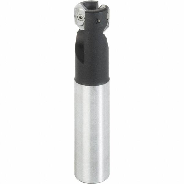 Iscar - 32mm Cut Diam, 13.5mm Max Depth of Cut, 32mm Shank Diam, 150mm OAL, Indexable Square Shoulder End Mill - HM90 AXCR 1505.. Inserts, Cylindrical Shank, 90° Lead Angle, Through Coolant, Series Helialu - Exact Tooling