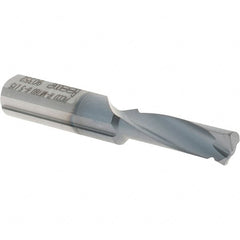 Iscar - 15mm Cutting Depth, 5mm Diam, Internal/External Thread, Solid Carbide, Single Point Threading Tool - TiAlN/TiN Finish, 37mm OAL, 6mm Shank Diam, 0.05" Projection from Edge, 0.5 to 1mm Pitch, 60° Profile Angle - Exact Tooling