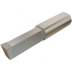 Iscar - 5mm Groove Width, 10mm Min Hole Diam, Grooving Grooving Tool - 25mm Projection, 66mm OAL, 0.2mm Radius, Solid Carbide, TiAlN/TiN Finish - Exact Tooling