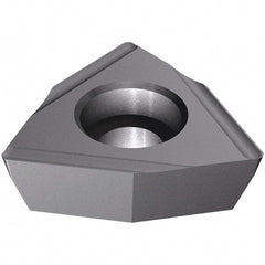 Iscar - WPEX060400 Grade IC908 Carbide Turning Insert - TiAlN Finish, 80° Trigon, 3/8" Inscr Circle, 4mm Thick, 0" Corner Radius - Exact Tooling