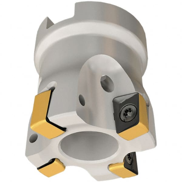 Iscar - 9 Inserts, 63mm Cut Diam, 22mm Arbor Diam, 8mm Max Depth of Cut, Indexable Square-Shoulder Face Mill - 0/90° Lead Angle, 40mm High, H490 AN.X 09 Insert Compatibility, Through Coolant, Series Helido - Exact Tooling