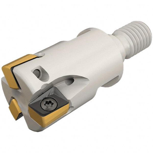 Iscar - 32mm Cut Diam, 8mm Max Depth of Cut, 30mm OAL, Indexable Square Shoulder End Mill - H490 AN.X 09 Inserts, M16 Modular Connection, 90° Lead Angle, Through Coolant, Series FlexFit, Helido - Exact Tooling