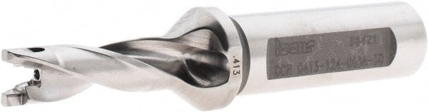 Iscar - 0.413" to 0.429" Diam, 3xD, 1.24" Max Depth, 5/8" Shank Diam, 3.77" OAL, Replaceable-Tip Drill - FCP, ICK, ICK-2M, ICM, ICP, iCP-2M Insert, 91188722 Toolholder, Series SumoCham - Exact Tooling