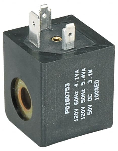 Parker - Direct Acting, Thermoplastic Solenoid Valve - Normally Closed, 232 Max PSI, FKM Seal - Exact Tooling