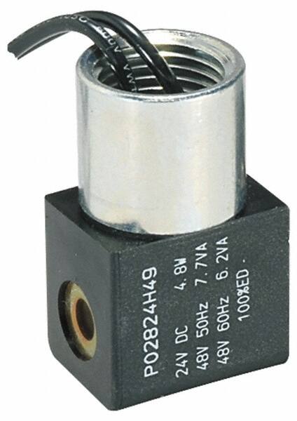 Parker - Direct Acting, Thermoplastic Solenoid Valve - Normally Closed, 232 Max PSI, FKM Seal - Exact Tooling