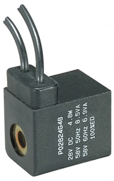 Parker - 12 DC Volt, Class F, Solenoid Coil - 5.5 Watt, IP 65 Enclosure, Use with Parker B Series Viking Valve - Exact Tooling
