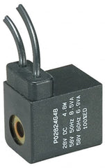 Parker - 12 DC Volt, Class F, Solenoid Coil - 5.5 Watt, IP 65 Enclosure, Use with Parker B Series Viking Valve - Exact Tooling