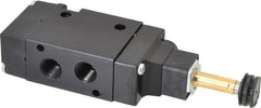 Parker - 1/4" NPT Port, Single Solenoid, 3 Way, Valveless Coil, Aluminum Solenoid Valve - Normally Closed, 145 Max PSI, Buna-N Seal - Exact Tooling