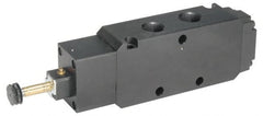 Parker - 1/2" NPT Port, Single Solenoid, 2 Position Valveless Coil, Aluminum Solenoid Valve - Normally Open Through Ports 1 & 2, 145 Max PSI, Buna-N Seal - Exact Tooling