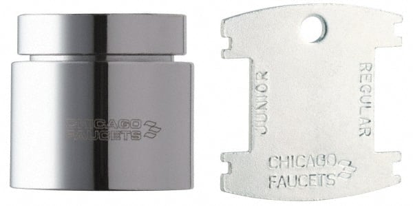 Chicago Faucets - Faucet Replacement 2.2 GPM Aerator - Polished Chrome, Use with Chicago Faucet Gooseneck and Swing Spouts - Exact Tooling