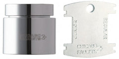 Chicago Faucets - Faucet Replacement 2.2 GPM Aerator - Polished Chrome, Use with Chicago Faucet Gooseneck and Swing Spouts - Exact Tooling