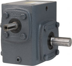 Boston Gear - 2.06 Centerline Distance, 25:1, 70 RPM Output, 1.16 Input Horsepower, 875 Lbs. Max Torque, Speed Reducer - Part No. 721-25-J, 5/8" Shaft Diam, Single Shaft Right, 4.34" High - Exact Tooling
