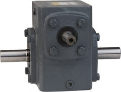 Boston Gear - 1.54 Centerline Distance, 15:1, 117 RPM Output, 0.91 Input Horsepower, 428 Lbs. Max Torque, Speed Reducer - Part No. 715-15-H, 5/8" Shaft Diam, Double Shaft Left & Right, 3.44" High - Exact Tooling