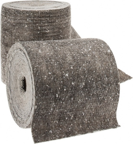 PRO-SAFE - 42 Gal Capacity per Package, Universal Roll - 150' Long x 14" Wide, Gray, Polypropylene - Exact Tooling