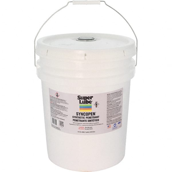 Synco Chemical - 5 Gal Pail Synthetic Penetrant - Translucent Brown, -10°F to 180°F, Food Grade - Exact Tooling