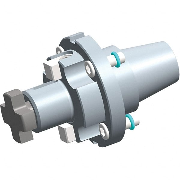 Exsys-Eppinger - ER50 PRECI-FLEX Taper Shank 3/4" Pilot Diam Shell Mill Holder - 1-23/64" Flange to Nose End Projection - Exact Tooling