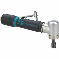 Dynabrade - 1/4" Collet, Angle Handle, Air Angle Die Grinder - 30,000 RPM, Rear Exhaust, 26 CFM, 0.4 hp, 90 psi, 1/4 NPT Inlet - Exact Tooling