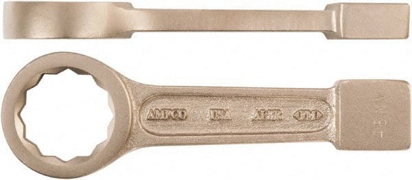 Ampco - 2-3/4" 12 Point Striking Box Wrench - Single End, 13" OAL, Aluminum Bronze, Polished Finish - Exact Tooling