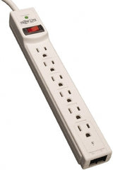Tripp-Lite - 6 Outlets, 120 VAC15 Amps, 8' Cord, Power Outlet Strip - Floor, Keyhole Mount, 5-15 NEMA Configuration, 1.23" Strip - Exact Tooling