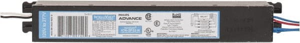 Philips Advance - 2 or 3 Lamp, 120-277 Volt, 0.32 to 0.71 Amp, 0 to 39, 40 to 79 Watt, Instant Start, Electronic, Nondimmable Fluorescent Ballast - 0.88, 0.90, 0.92, 1.00, 1.01, 1.03, 1.07 Ballast Factor, T8 Lamp - Exact Tooling