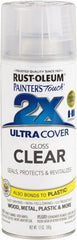 Rust-Oleum - Clear, Gloss, Enamel Spray Paint - 8 Sq Ft per Can, 12 oz Container, Use on Multipurpose - Exact Tooling