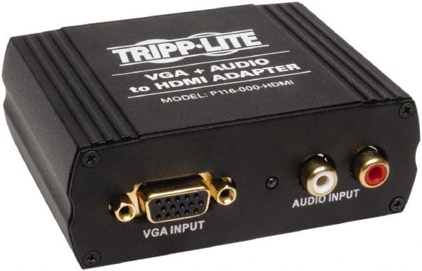 Tripp-Lite - Converter Adapter - HDMI Male Connector, Black, Use with Cabling and Video Applications - Exact Tooling