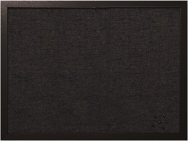 MasterVision - 17.72" Wide x 23.62" High Cork Bulletin Board - Fabric, Black - Exact Tooling