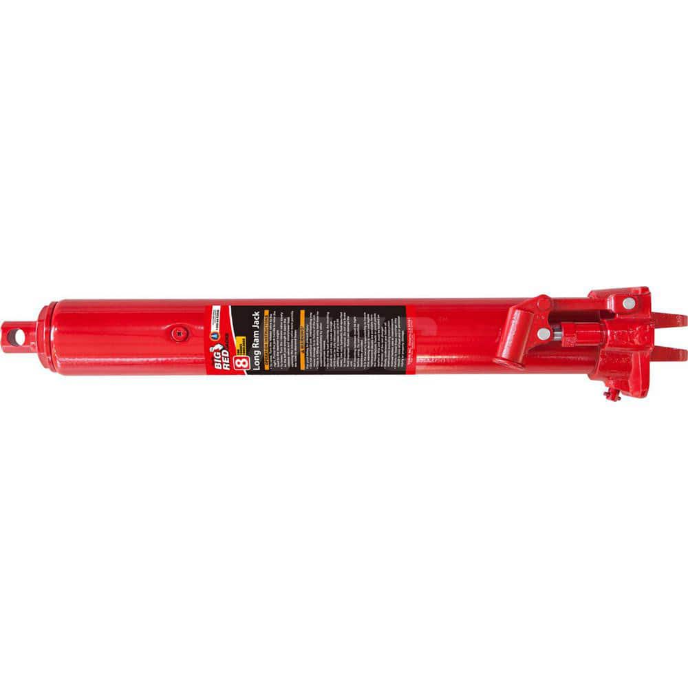 Big Red - Manual Bottle, Screw, Ratchet & Hydraulic Jacks; Type: Hydraulic Long Ram Jack ; Load Capacity (Ton): 8 (Inch); Minimum Height (Inch): 24-7/16 ; Minimum Height (Decimal Inch): 24.4375 ; Maximum Height (Decimal Inch): 44.1250 ; Maximum Height (I - Exact Tooling